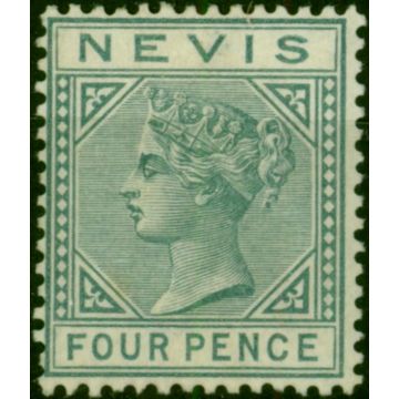 Nevis 1884 4d Grey SG31 Fine & Fresh LMM 