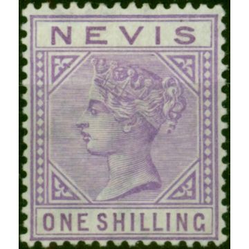 Nevis 1890 1s Pale Violet SG34 Fine & Fresh MM 