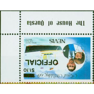 Nevis 1983 Royal Wedding $1.10 on $5 SG027aw Wmk Inverted V.F MNH 