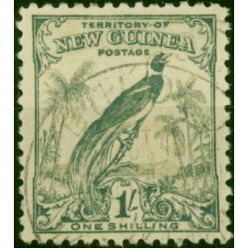 New Guinea 1932 1s Blue-Green SG185 Fine Used 