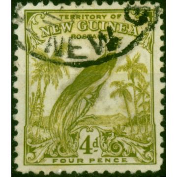 New Guinea 1932 4d Olive-Green SG181 Fine Used
