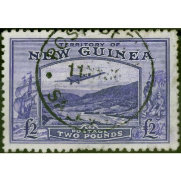 New Guinea 1935 £2 Bright Violet SG204 Fine Used