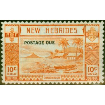 New Hebrides 1938 10c Orange SGD7 Fine MNH