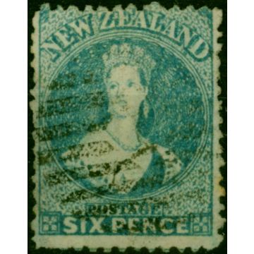 New Zealand 1872 6d Blue SG135 Good Used (2)