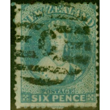 New Zealand 1872 6d Pale Blue SG136 Good Used