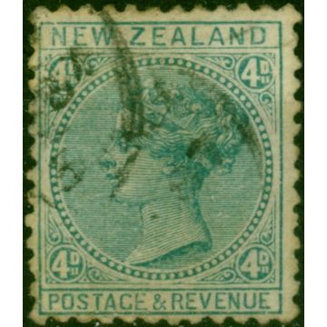 New Zealand 1882 4d Blue-Green SG190 Good Used