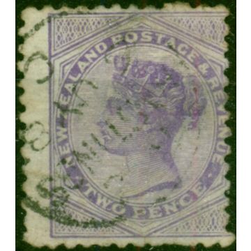 New Zealand 1886 2d Lilac SG188d Die 2 Good Used