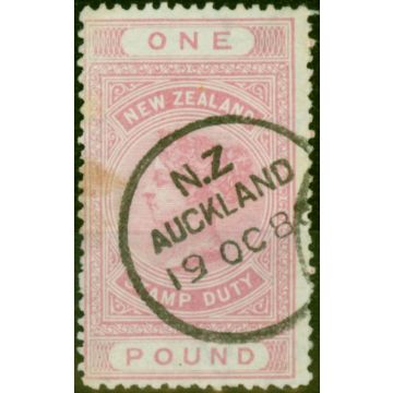 New Zealand 1888 £1 Pink SGF45 Fine Used