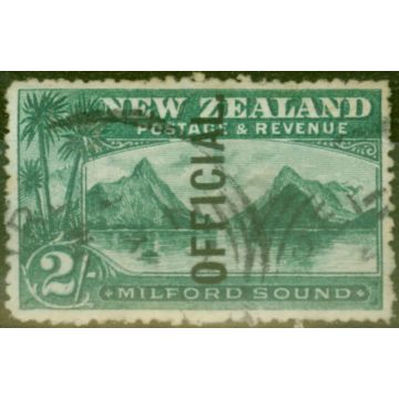 New Zealand 1906 2s Blue-Green SG066 Good Used 