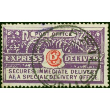 New Zealand 1926 6d Vermilion & Bright Violet SGE2 Fine Used 