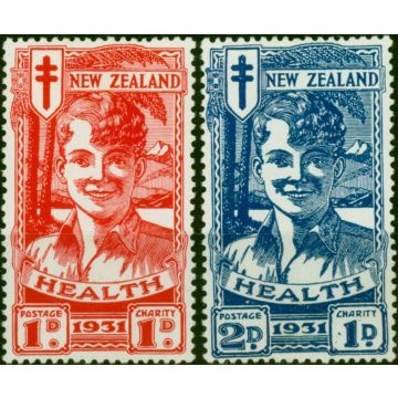 New Zealand 1931 Smiling Boys Set of 2 SG546-547 V.F VLMM 