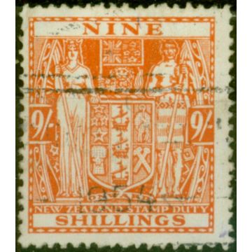 New Zealand 1936 9s Brown-Orange SGF176 Fine Used