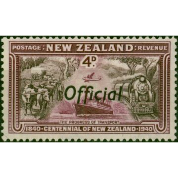 New Zealand 1940 4d Chocolate & Lake SG0147 Fine LMM