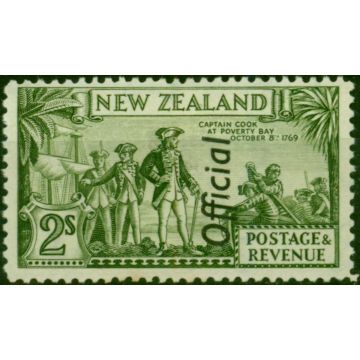New Zealand 1942 2s Olive-Green SG0132c P.12.5 Fine MM