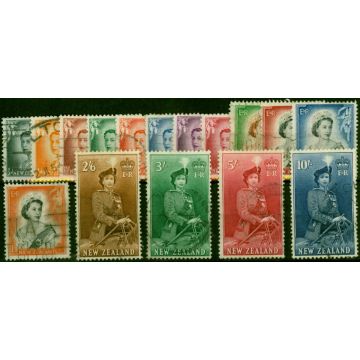 New Zealand 1953-57 Set of 16 SG723-736 Fine Used (2)