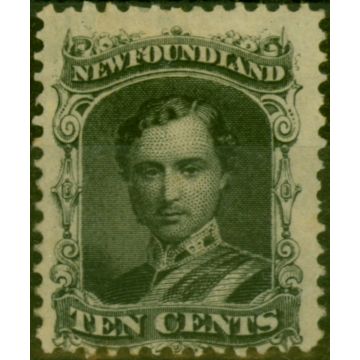 Newfoundland 1865 10c Black SG27 Fine MM