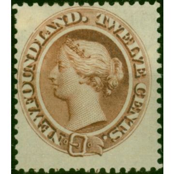 Newfoundland 1865 12c Red-Brown SG28 Fine MM 