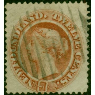 Newfoundland 1870 12c Chestnut SG33 Fine Used 