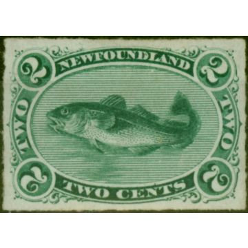 Newfoundland 1879 2c Bluish Green SG41 Fine & Fresh MM