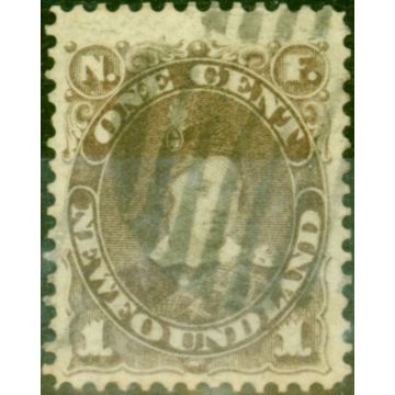 Newfoundland 1880 1c Dull Grey-Brown SG44 Fine Used