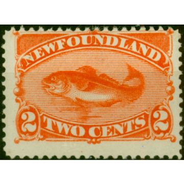 Newfoundland 1887 2c Orange-Vermilion SG51 Fine MM 