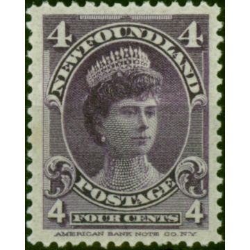 Newfoundland 1901 4c Violet SG89 Fine MM 