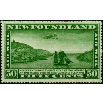 Newfoundland 1931 50c Green SG193 Fine MM 