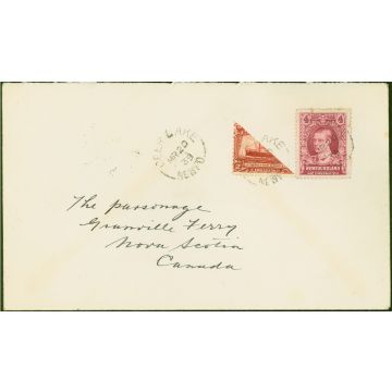 Newfoundland Cover From Deer Lake to Granville Ferry Bearing Bisected 2c SG165