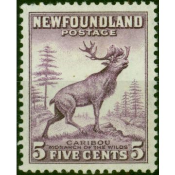Newfoundland 1941 5c Violet SG280 Die I Comb P.13.5 Fine MM 