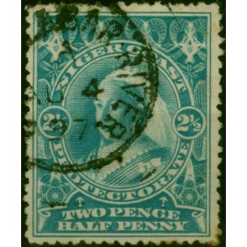Niger Coast 1894 2 1/2d Pale Blue SG54b P.13.5-14 Good Used 