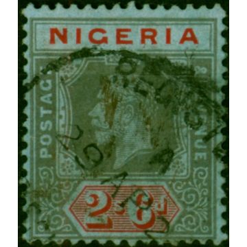 Nigeria 1914 2s6d Black & Red-Blue SG9 Good Used 