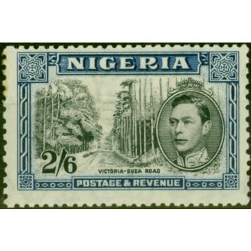 Nigeria 1938 2s6d Black & Blue SG58 P.13 x 11.5 Good Mtd Mint