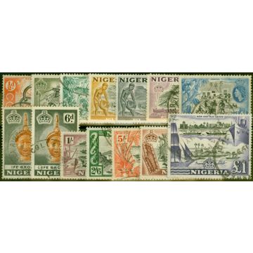 Nigeria 1953-54 Set of 14 SG69-80 Fine Used