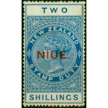 Niue 1918 2s Deep Blue SG33 Fine MM