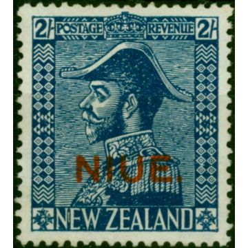 Niue 1927 2s Deep Blue SG48 Fine MM 