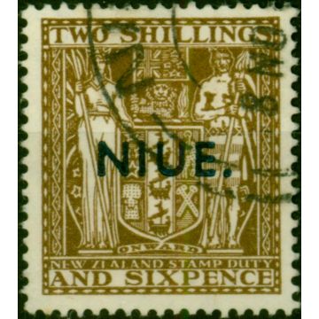 Niue 1931 2s6d Deep Brown SG51 Fine Used