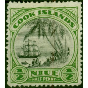 Niue 1932 1/2d Black & Emerald SG55 Fine MM 