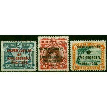 Niue 1935 Jubilee Set of 3 SG69-71a Fine MM