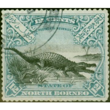 North Borneo 1897 4c Black & Carmine SG99b P.15 Fine Mounted Mint
