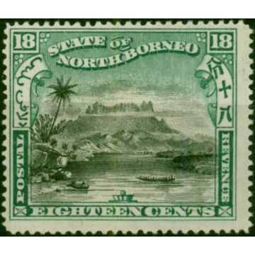North Borneo 1897 18c Black & Green SG108 P.16 Fine LMM 