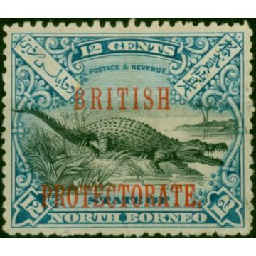 North Borneo 1901 12c Black & Dull Blue SG135 Good MM 