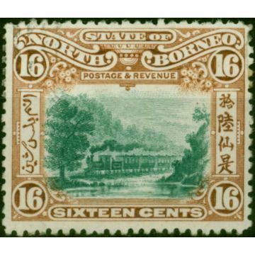North Borneo 1902 16c Green & Chestnut SG107 Fine MM 