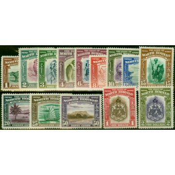 North Borneo 1939 Set of 14 to $2 SG303-316 Fine & Fresh LMM Clear White Gum 