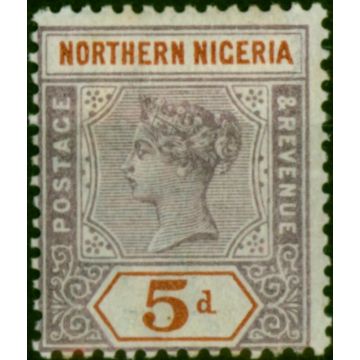 Northern Nigeria 1900 5d Dull Mauve & Chestnut SG5 Fine LMM 