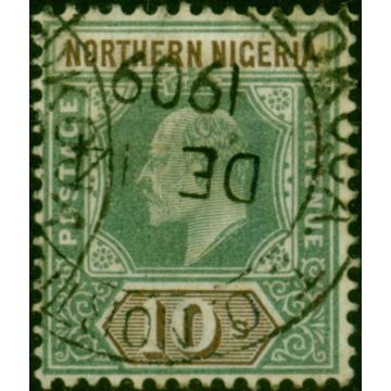 Northern Nigeria 1902 10s Green & Brown SG18 Fine Used