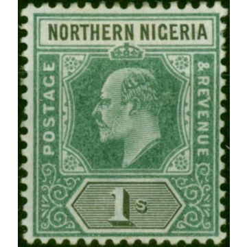 Northern Nigeria 1902 1s Green & Black SG16 Fine MM 