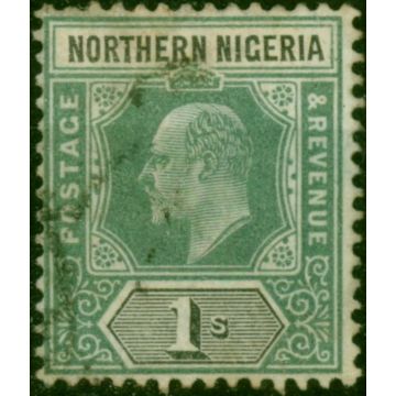 Northern Nigeria 1902 1s Green & Black SG16 Fine Used