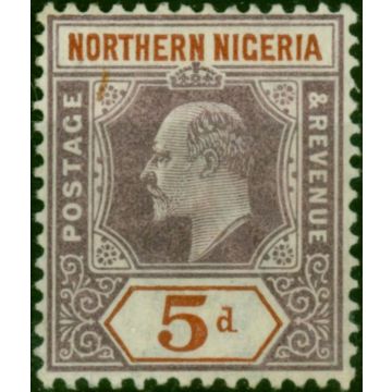 Northern Nigeria 1902 5d Dull Purple & Chestnut SG25 Fine VLMM 