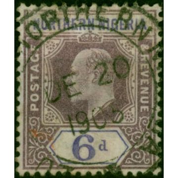 Northern Nigeria 1902 6d Dull Purple & Violet SG15 Good Used