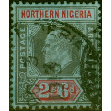 Northern Nigeria 1911 2s6d Black & Red-Blue SG37 Fine Used (2)